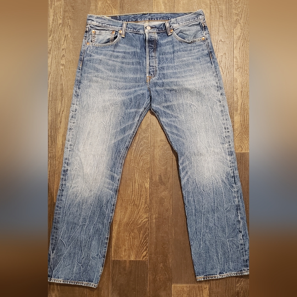 Men's Levis 501 Button Fly Denim Jeans 36x30